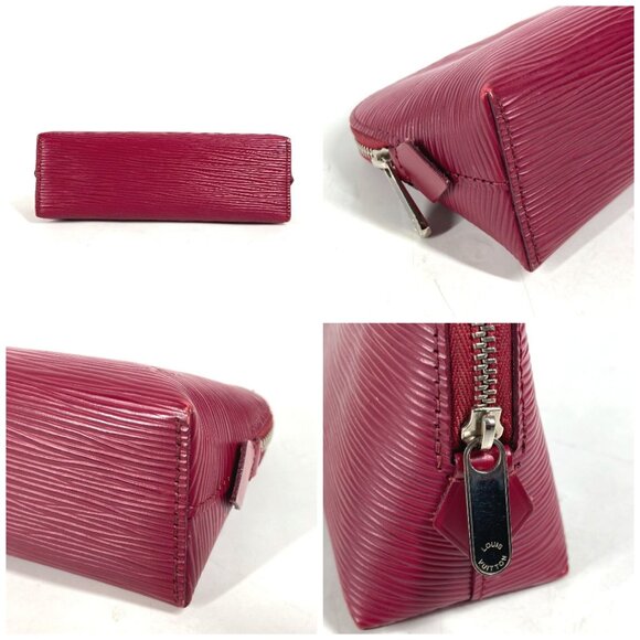 LOUIS VUITTON M40641 Epi Pochette Makeup pouch Cosmetic Pouch Fuchsia Pink Based - Picture 15 of 15